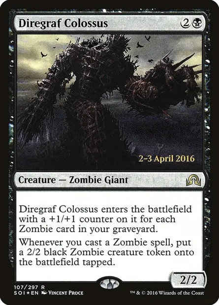 Diregraf Colossus, Magic card PSOI 107s — Shadows over Innistrad Promos set