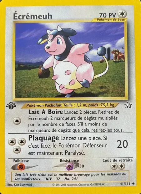 Écrémeuh, carte Pokémon NG 41 — extension Neo Genesis