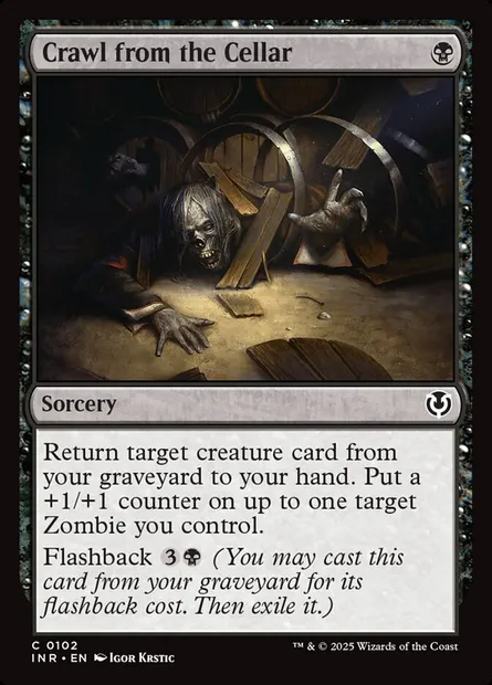 Crawl from the Cellar, Magic card INR 102 — Innistrad Remastered set