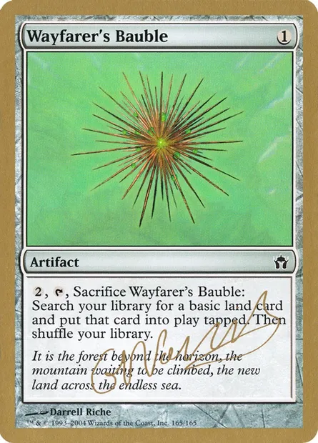 Babiole du voyageur, carte Magic WC04 gn165 — extension World Championship Decks 2004