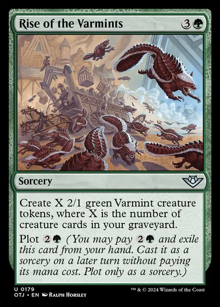 Rise of the Varmints, Magic card OTJ 179 — Outlaws of Thunder Junction set