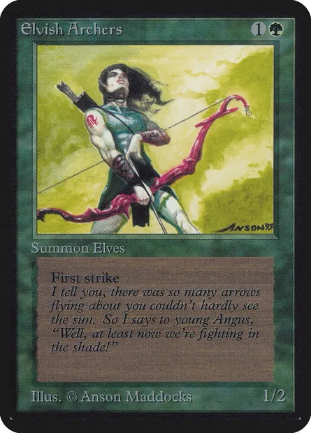 Elvish Archers, Magic card LEA 191 — Limited Edition Alpha set