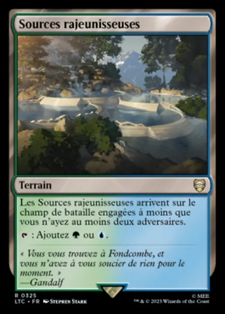 Sources rajeunisseuses, carte Magic LTC 325 — extension Tales of Middle-earth Commander