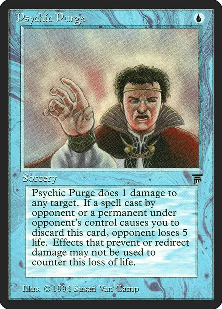 Psychic Purge, Magic card LEG 68 — Legends set