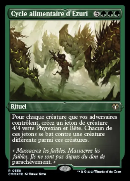 Cycle alimentaire d'Ezuri, carte Magic CMM 558 — extension Commander Masters