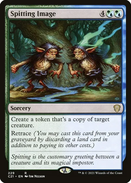 Spitting Image, Magic card C21 229 — Commander 2021 set