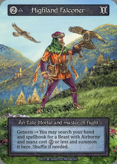 Highland Falconer, Sorcery card ALP 082 — Alpha set