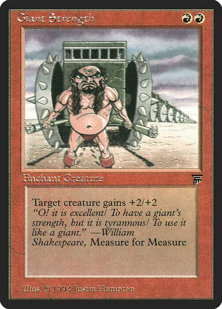 Giant Strength, Magic card LEG 149 — Legends set