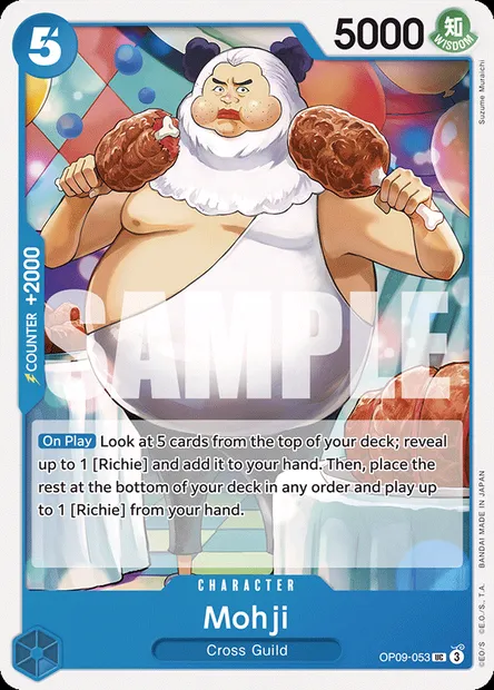 Mohji, One Piece card OP09-053 — EMPERORS IN THE NEW WORLD set