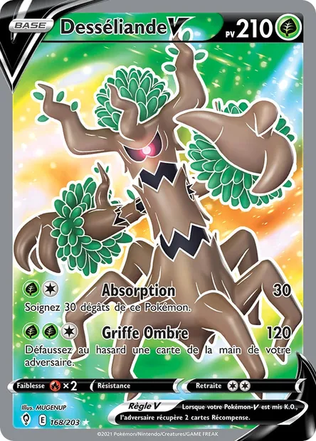 Desséliande V, carte Pokémon EVS 168 — extension Évolution Céleste