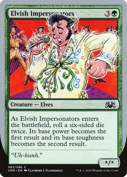 Elvish Impersonators, Magic card UND 62 — Unsanctioned set