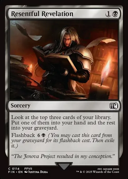 Resentful Revelation, Magic card FIN 114 — Final Fantasy set