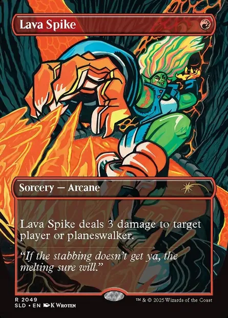 Lava Spike, Magic card SLD 2049 — Secret Lair Drop set