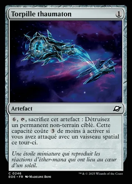 Torpille thaumaton, carte Magic EOE 246 — extension Edge of Eternities