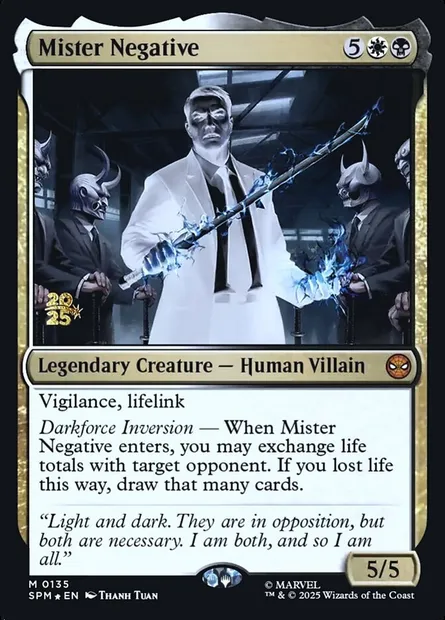 Mister Negative, carte Magic PSPM 135s — extension Marvel's Spider-Man Promos