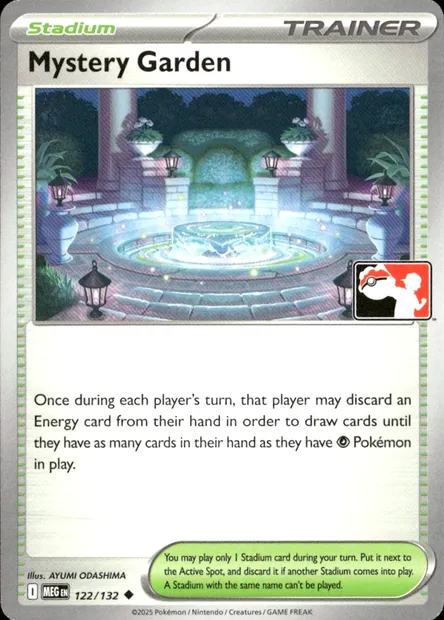 Jardin Mystère, carte Pokémon PPS 122-4 — extension Play! Pokémon Prize Pack Series