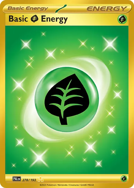Basic Grass Energy, Pokémon card PAL 278 — Paldea Evolved set
