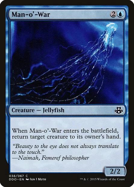 Man-o'-War, Magic card DDO 38 — Duel Decks: Elspeth vs. Kiora set