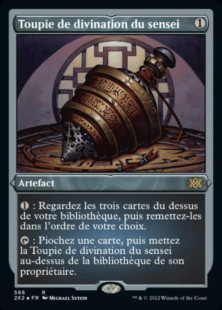 Toupie de divination du sensei, carte Magic 2X2 566 — extension Double Masters 2022