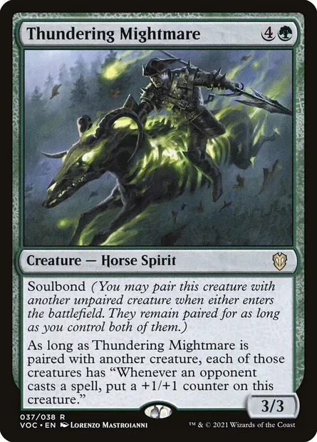 Thundering Mightmare, Magic card VOC 37 — Crimson Vow Commander set