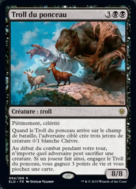 Troll du ponceau, carte Magic ELD 84 — extension Throne of Eldraine