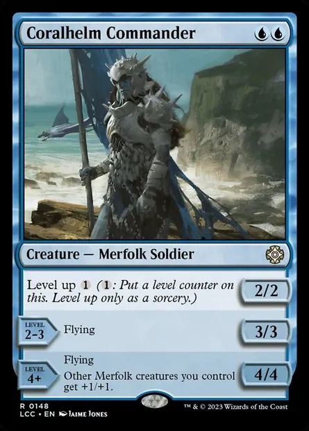 Coralhelm Commander, Magic card LCC 148 — The Lost Caverns of Ixalan Commander set
