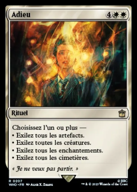 Adieu, carte Magic WHO 207 — extension Doctor Who