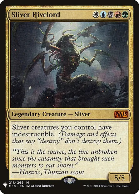 Sliver Hivelord, Magic card PLST M15-211 — The List set
