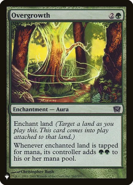 Overgrowth, Magic card PLST 9ED-262 — The List set