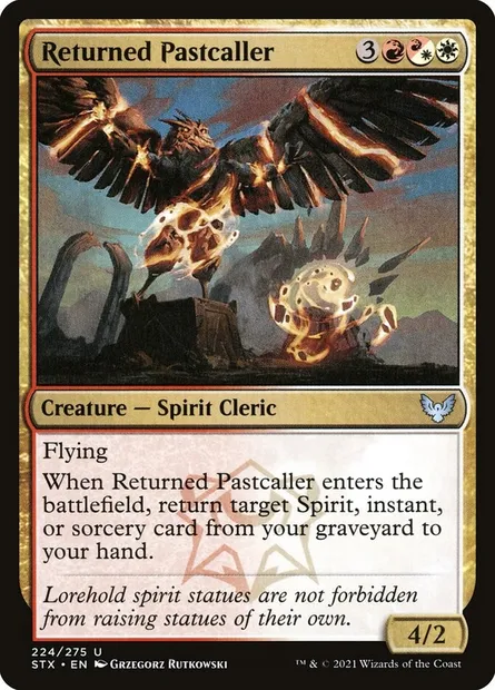 Returned Pastcaller, Magic card STX 224 — Strixhaven: School of Mages set