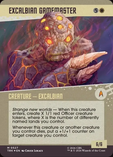 Excalbian Gamemaster, carte Magic TRK 527 — extension Star Trek