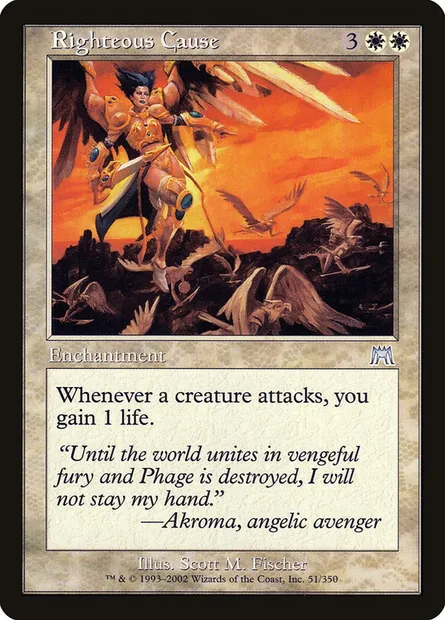 Righteous Cause, Magic card ONS 51 — Onslaught set