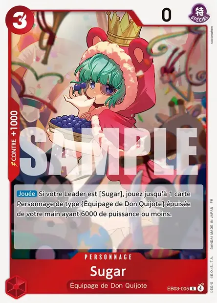 Sugar, carte One Piece EB03-005 — extension ONE PIECE HEROINES EDITION