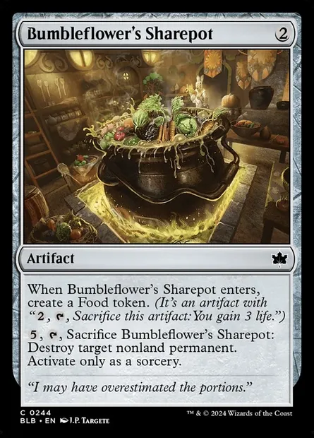 Bumbleflower's Sharepot, Magic card BLB 244 — Bloomburrow set