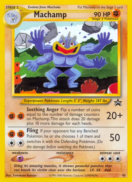 Machamp, Pokémon card WP 43 — Wizards Black Star Promos set