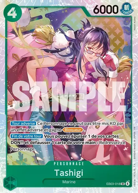 Tashigi, carte One Piece EB03-018 — extension ONE PIECE HEROINES EDITION
