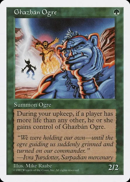 Ghazbán Ogre, Magic card 5ED 298 — Fifth Edition set