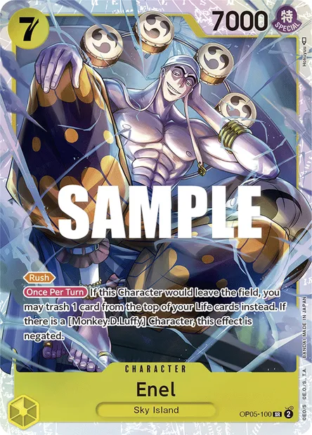 Ener, carte One Piece OP05-100 — extension AWAKENING OF THE NEW ERA