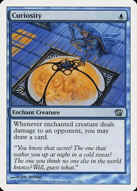 Curiosity, Magic card 8ED 72 — Eighth Edition set