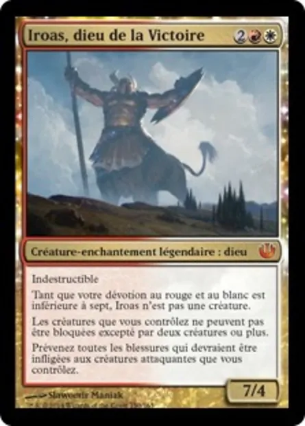 Iroas, dieu de la Victoire, carte Magic JOU 150 — extension Incursion dans Nyx