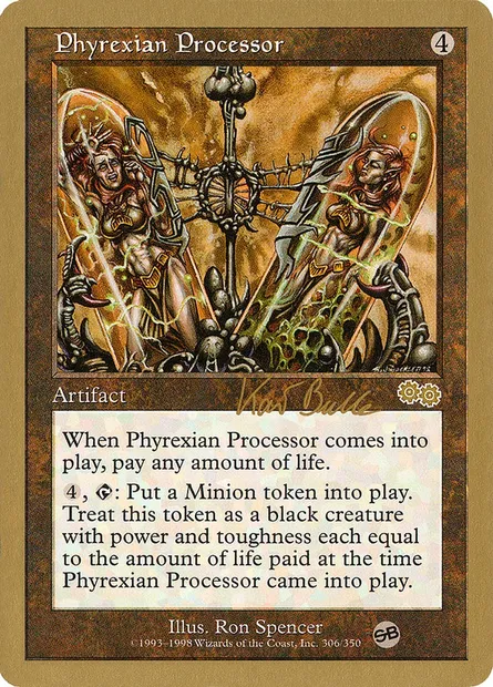 Phyrexian Processor, Magic card WC99 kb306sb — World Championship Decks 1999 set