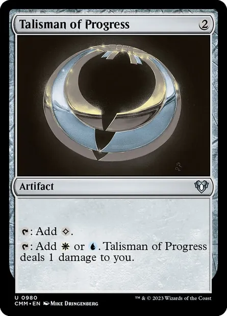 Talisman of Progress, Magic card CMM 980 — Commander Masters set