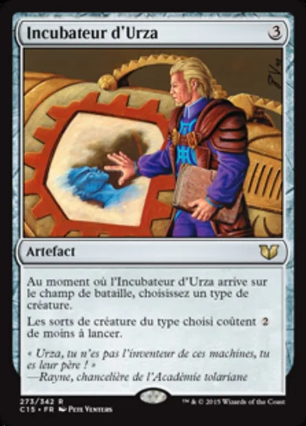 Incubateur d'Urza, carte Magic C15 273 — extension Commander 2015