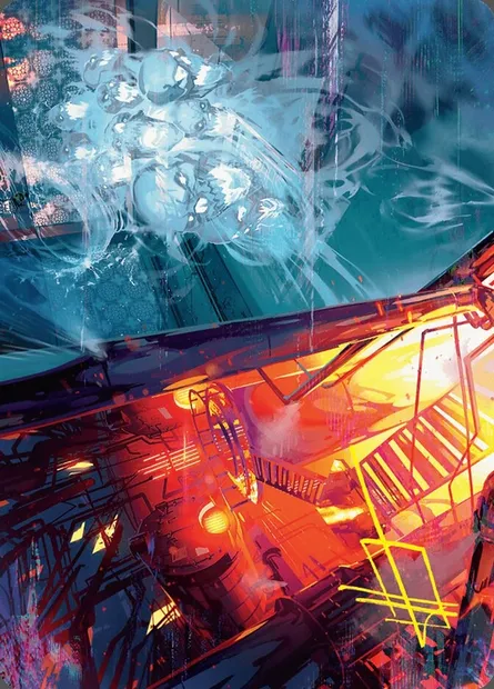 Roaring Furnace // Steaming Sauna // Roaring Furnace // Steaming Sauna, Magic card ADSK 37 — Duskmourn: House of Horror Art Series set