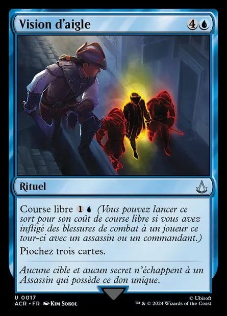 Vision d'aigle, carte Magic ACR 17 — extension Assassin's Creed