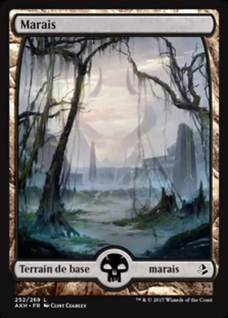 Marais, carte Magic AKH 252 — extension Amonkhet