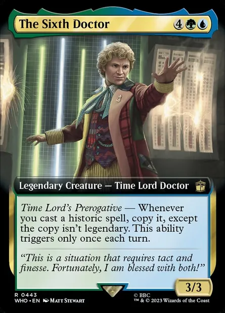 The Sixth Doctor, Magic card WHO 443 — Doctor Who set