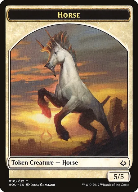 Horse, Magic card THOU 10 — Hour of Devastation Tokens set