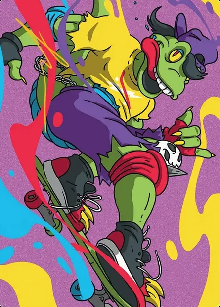 Mondo Gecko // Mondo Gecko, Magic card ATMT 26 — Teenage Mutant Ninja Turtles Art Series set