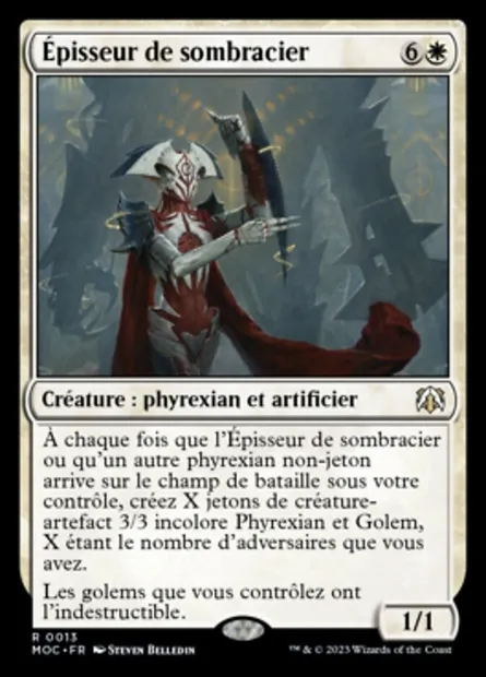 Épisseur de sombracier, carte Magic MOC 13 — extension March of the Machine Commander